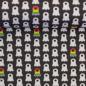 Preview: Baumwolljersey kleine Geister auf Anthrazit von Cherry Picking by Swafing